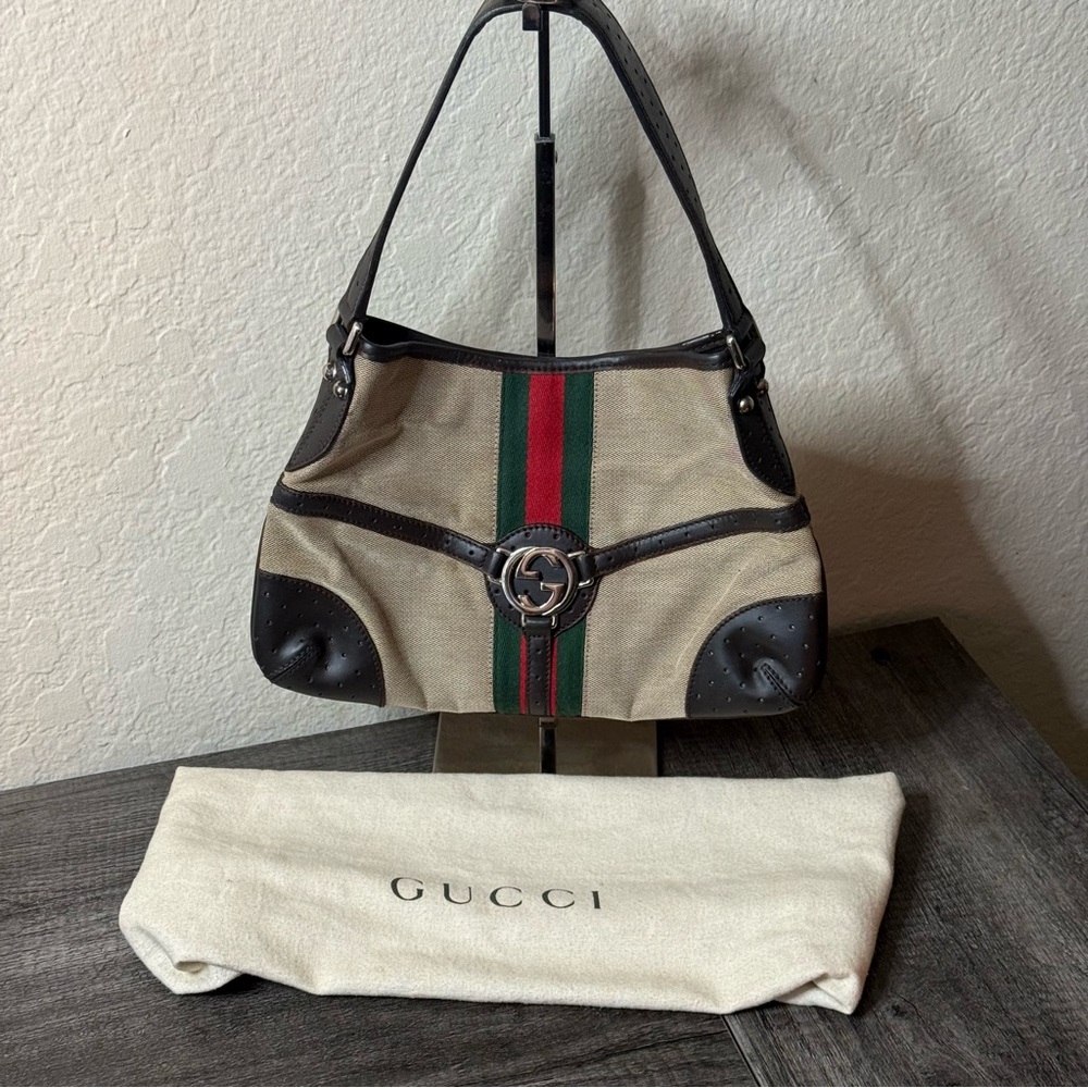 🔥AUTHENTIC GUCCI REINS  SHERRY LINE HOBO BAG🔥